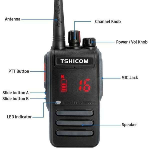 VHF UHF Water Resistant Walkie Talkie - Image 8