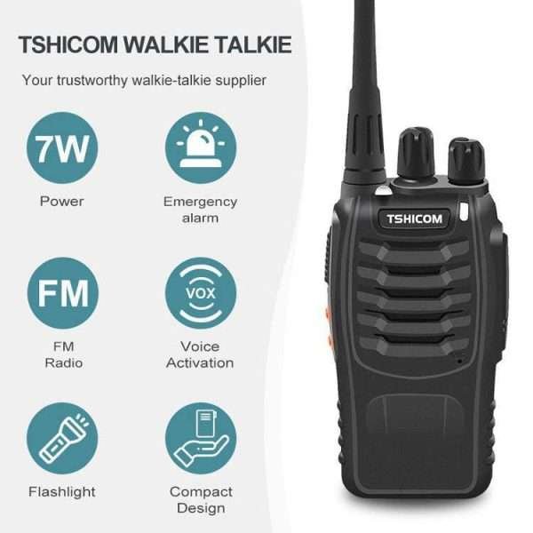 Long Range FM Walkie Talkie with FM Radio - Image 2