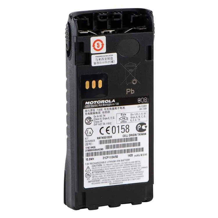 NNTN5510 NNTN5510DR Motorola Radio ATEX Battery - Image 2