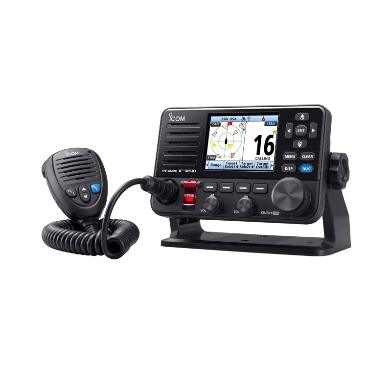 Icom IC-M510 VHF Marine Radio | Class-D DSC WiFi AIS GPS Transceiver